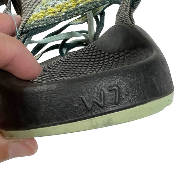 Chaco ZX3 Classic Sport Sandals Toe Loop Triple Strap Mint Green Womens 7 - Picture 7 of 8